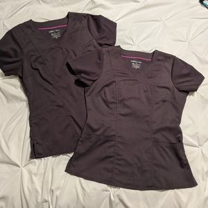 Pewter Scrub Top